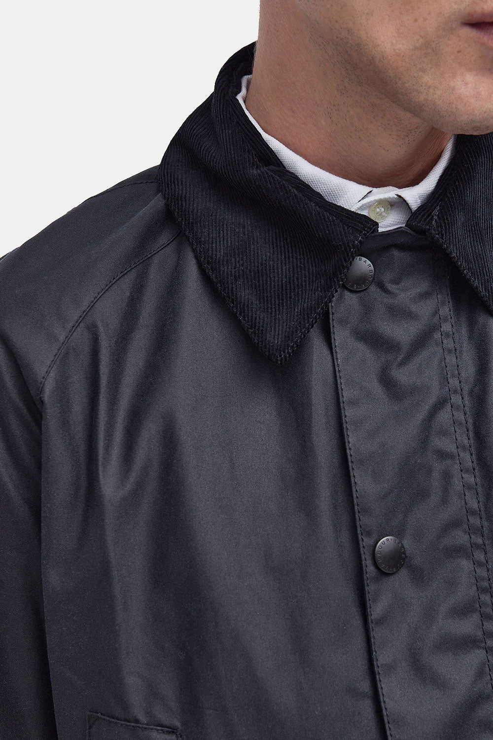 バーバーアシュビーワックスジャケット(ネイビー)