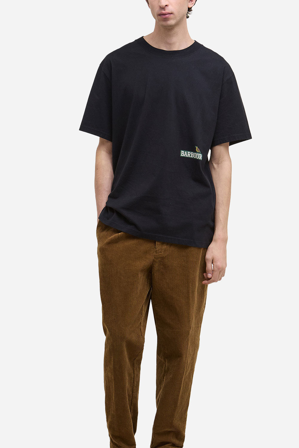 Barbour Campbell OS グラフィック T シャツ (ブラック)