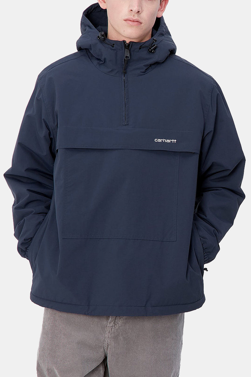 Carhartt Wip Windbreaker Pulloverジャケット(Air Force Blue/White)
