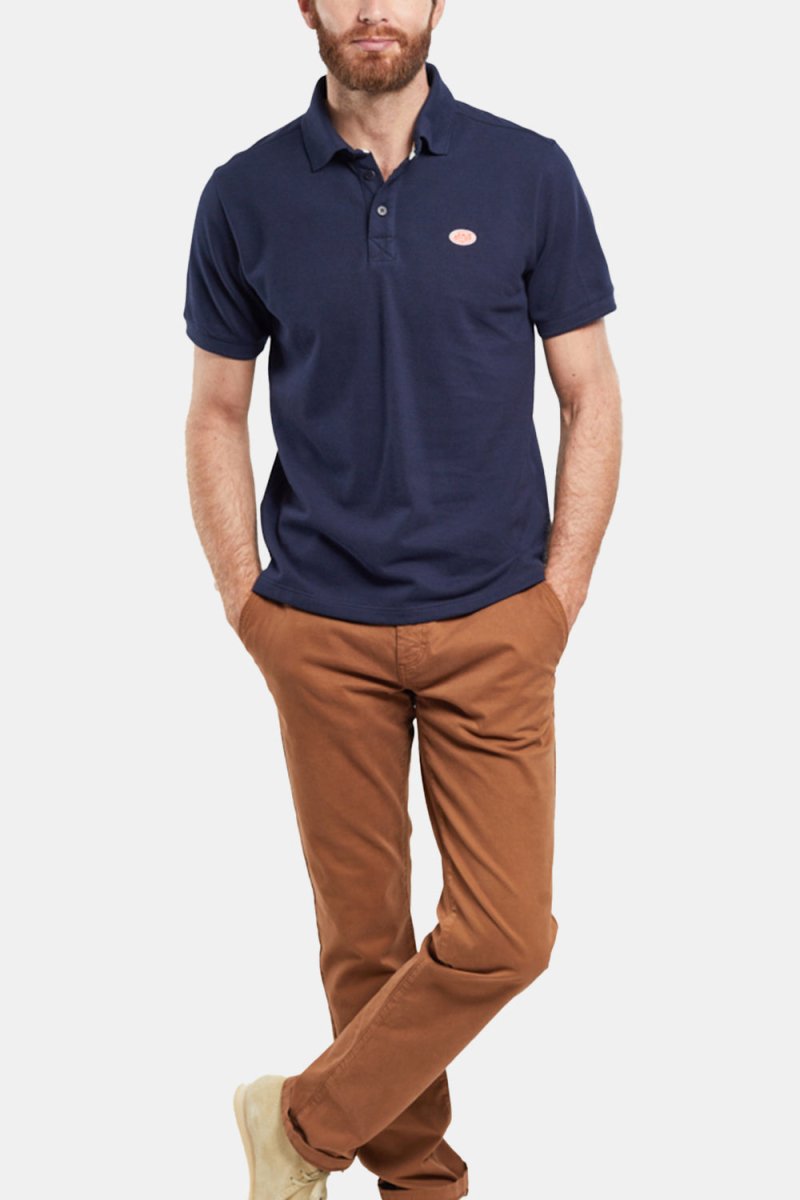 Armor Lux Heritage Organic Short Sleeve Polo (Navire Blue) | Polo Shirts