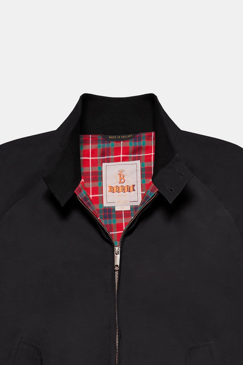 Baracuta G9 Classic Cotton-Blend Harrington Jacket (Black) | Jackets