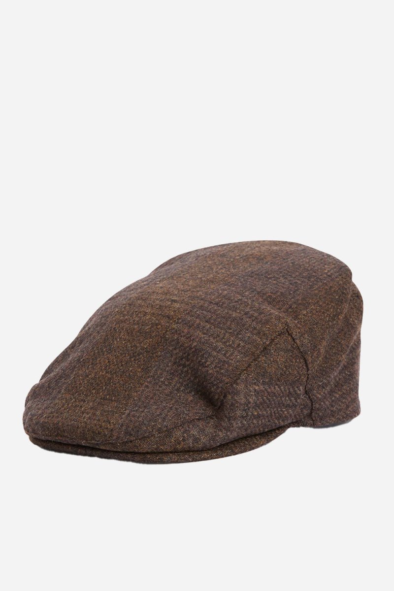 Barbour Deveron Tweed Flat Cap (Coffee) | Hats