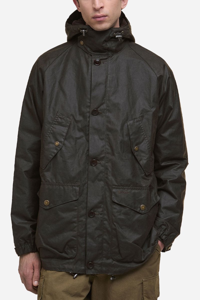 Barbour マウンテンパーカー オリーブ Barbour リエンジニアリング エンデュランス マウンテン ワックス