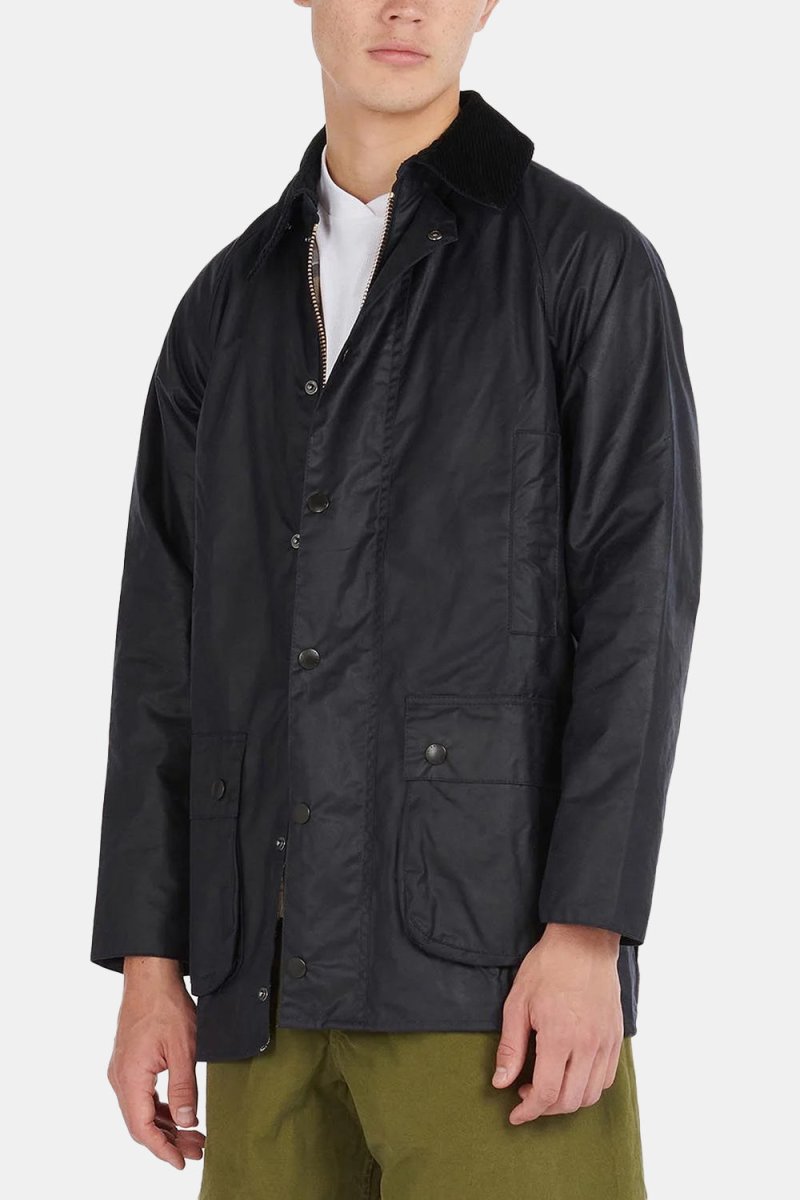 Barbour White Label SL Beaufort Waxed Cotton Jacket (Navy) | Coats & Jackets