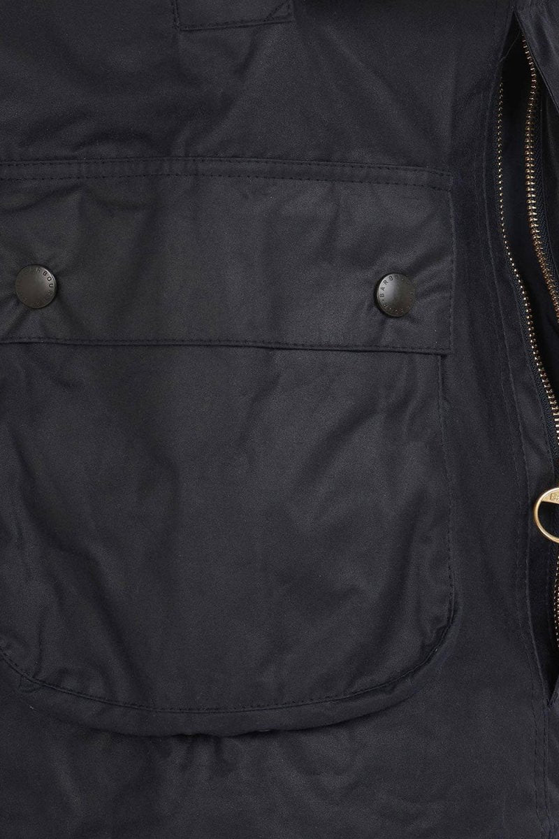 Barbour White Label SL Beaufort Waxed Cotton Jacket (Navy) | Coats & Jackets