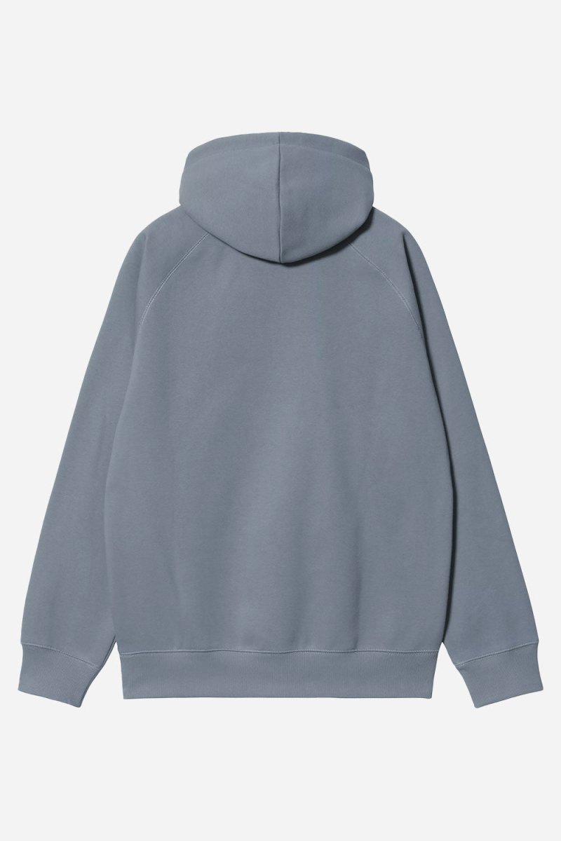 Carhartt WIP Hooded Chase Sweat (Angelite/Gold) | Sweaters