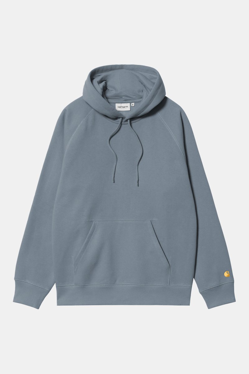Carhartt WIP Hooded Chase Sweat (Angelite/Gold) | Sweaters