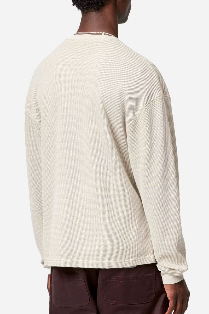 Carhartt WIP Long Sleeve Vista Waffle T-Shirt (Fleur De Sel) | T-Shirts