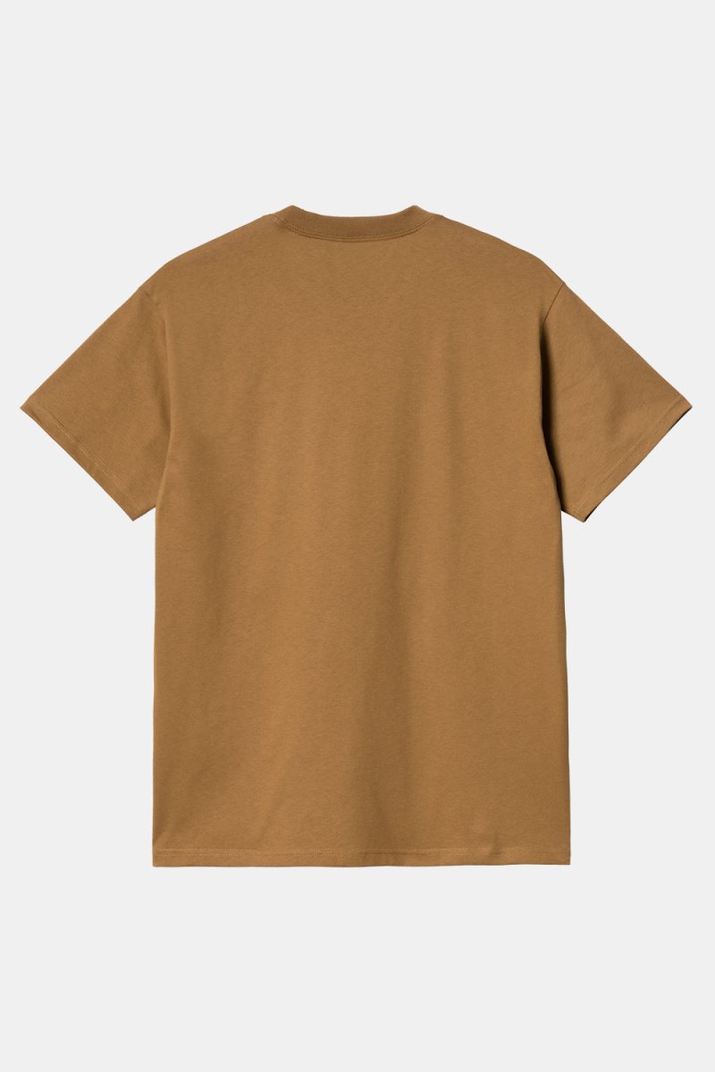 Carhartt WIP Short Sleeve Icons T-Shirt (Hamilton Brown/Black) | T-Shirts