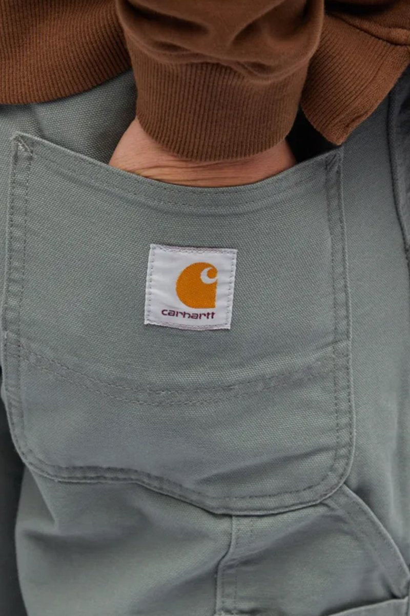 Carhartt WIP Single Knee 12Oz Organic Cotton Pant (Smoke Green) | Trousers