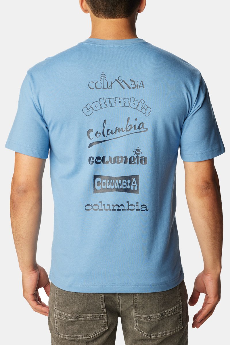 Columbia Burnt Lake Short Sleeve T-Shirt (Skyler/Branded Jumble) | T-Shirts