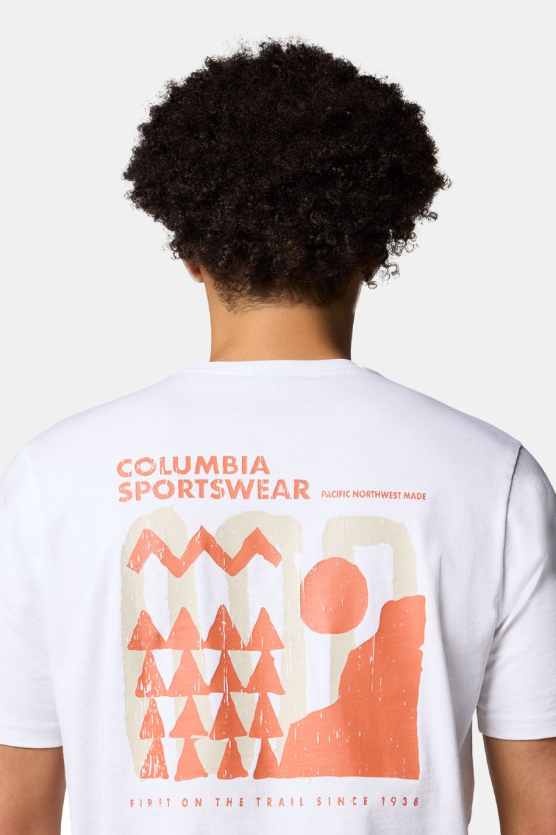 Columbia Explorers Canyon™ Back Short Sleeve Tee (White) | T-Shirts