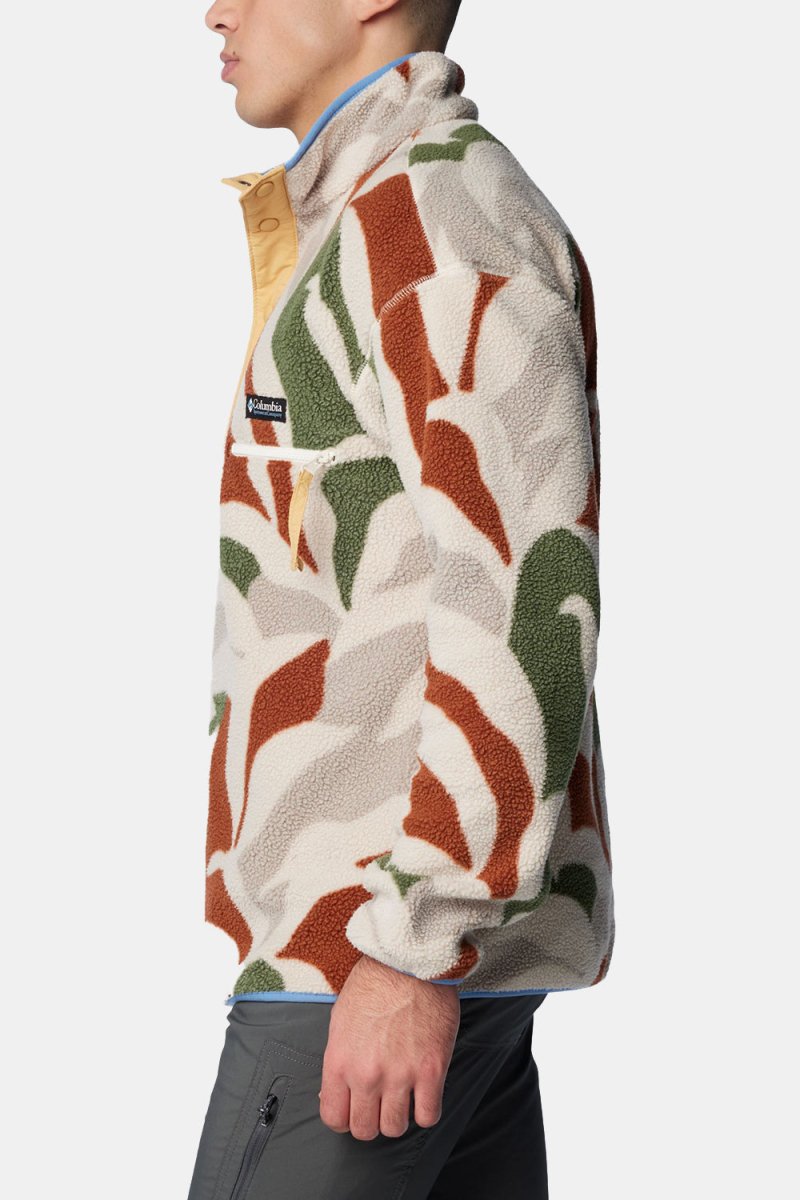Columbia Helvetia Half Snap Fleece (Flint Grey Floristic Print/Auburn/Cant) | Sweaters