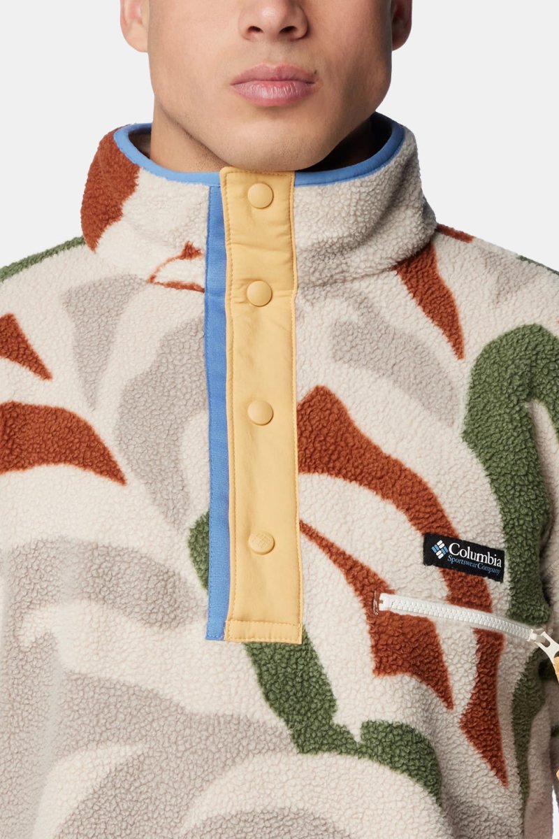 Columbia Helvetia Half Snap Fleece (Flint Grey Floristic Print/Auburn/Cant) | Sweaters