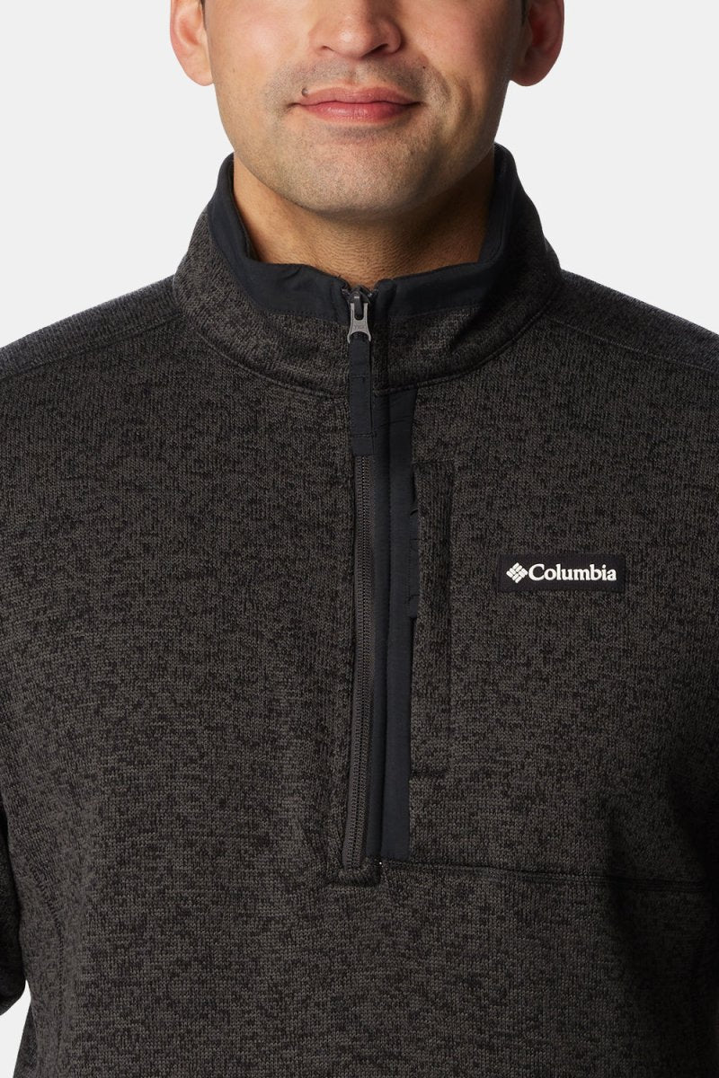 Columbia Sweater Weather Half Zip (Black Heather/Black) | Sweaters