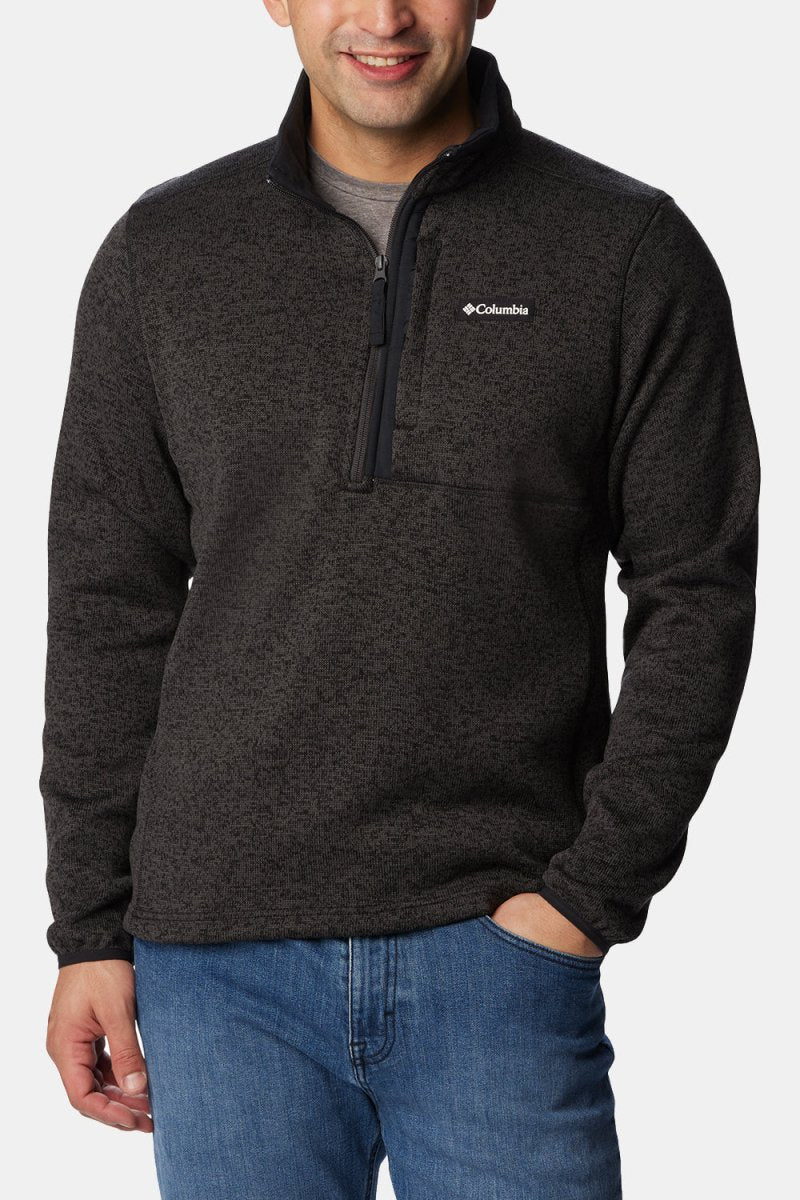 Columbia Sweater Weather Half Zip (Black Heather/Black) | Sweaters