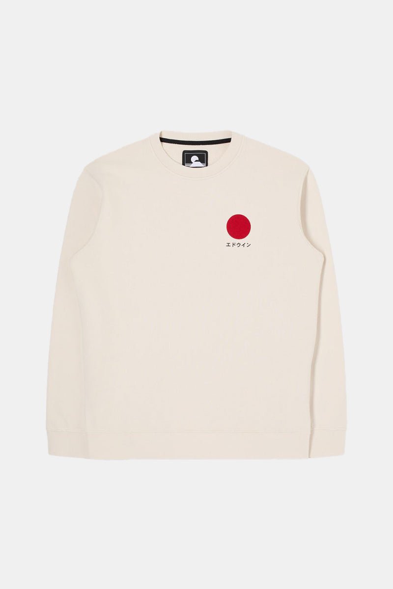 Edwin Japanese Sun Sweatshirt (Whisper White) | Sweaters