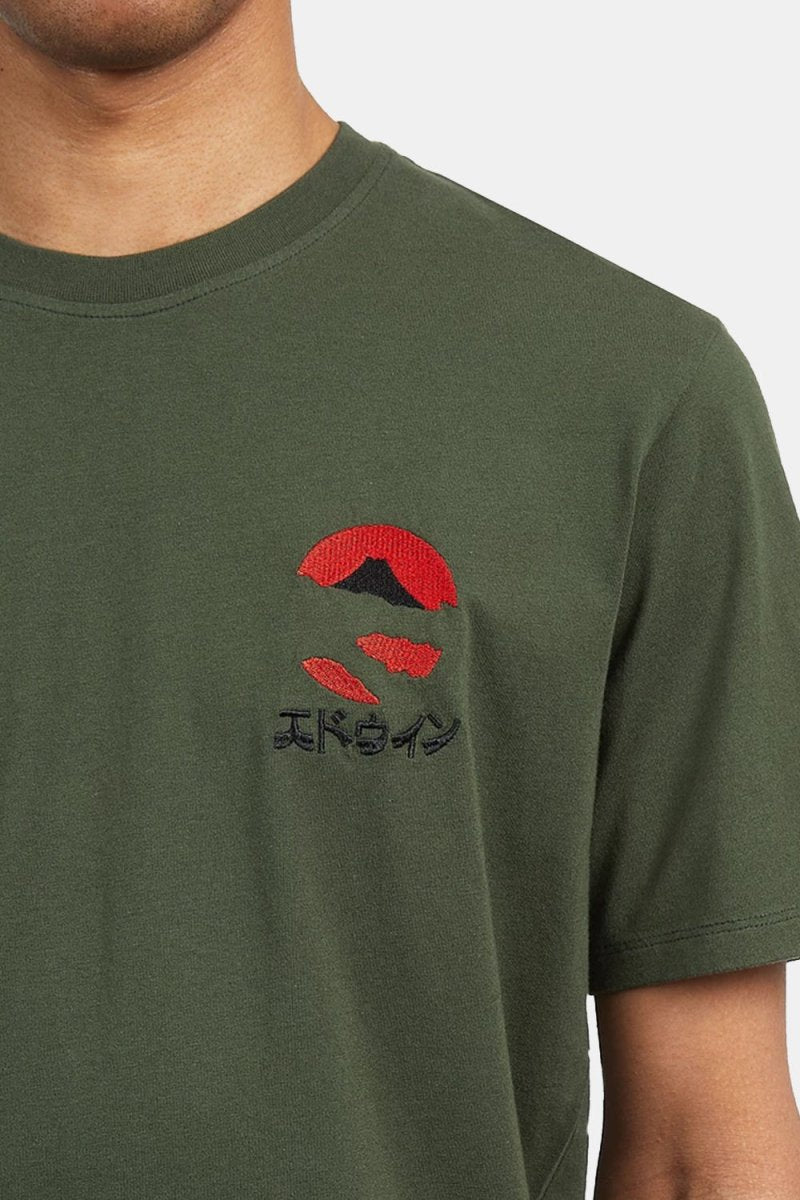 Edwin Kamifuji Chest T-Shirt (Kombu Green) | T-Shirts