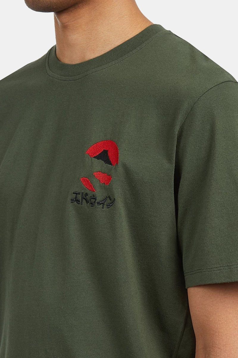 Edwin Kamifuji Chest T-Shirt (Kombu Green) | T-Shirts
