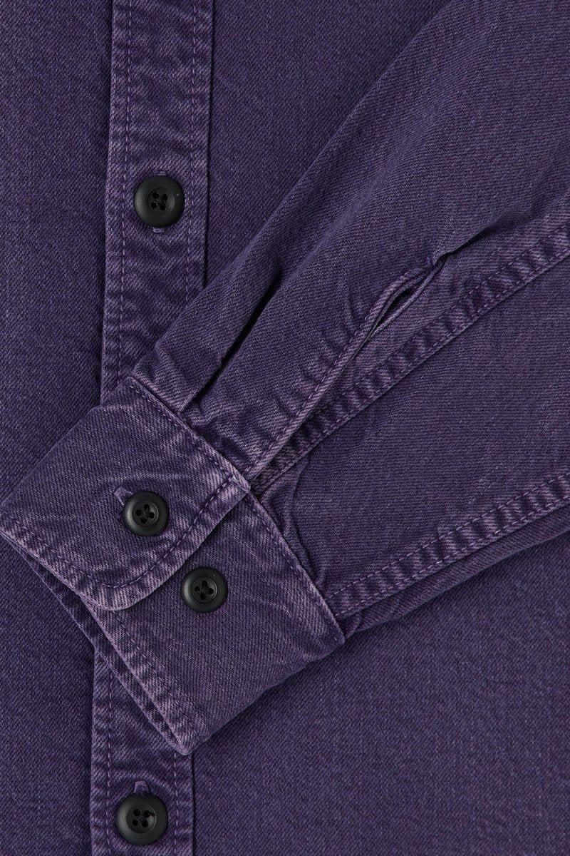 Edwin Sebastian PFD Spike Shirt (Denim Purple) | Shirts
