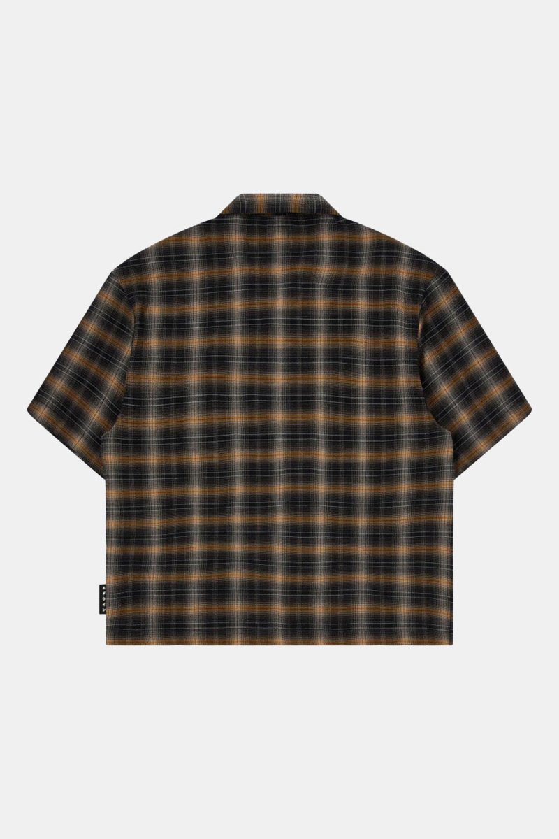 Edwin Short Sleeve Saga Shirt (Black/Yellow) | Shirts