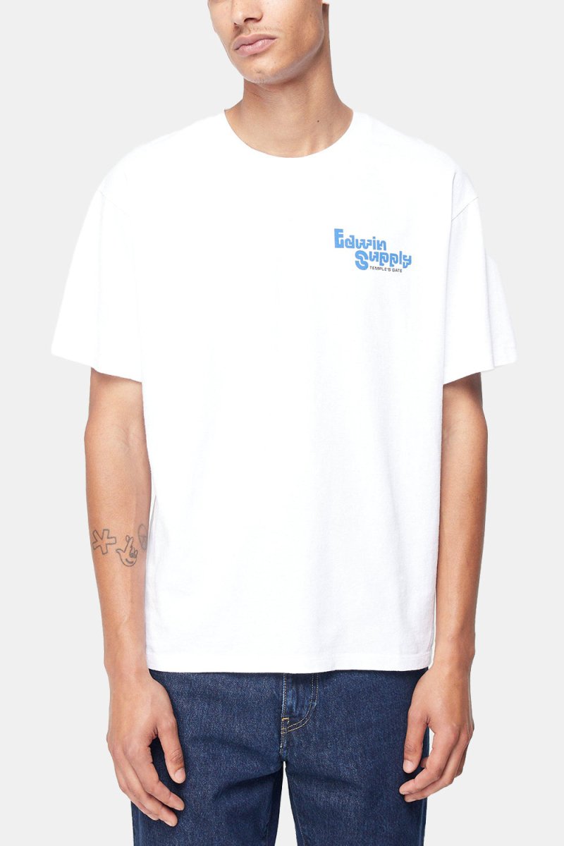 Edwin Temple's Gate T-Shirt (White Garment Wash) | T-Shirts