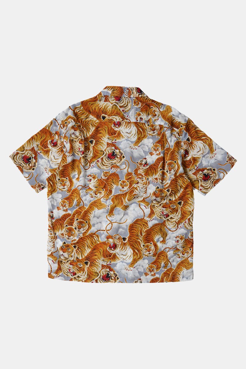 Frizmworks Tiger Hawaiian Half Shirt (Grey) | Shirts