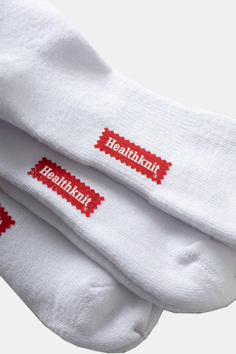 Healthknit 3 Pack 3 Line Crew Socks (Navy/Black/Grey) | Socks