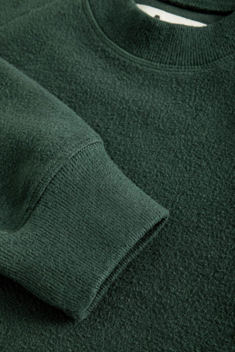 La Paz Cunha Sweatshirt (Dark Green Fleece) | Sweaters