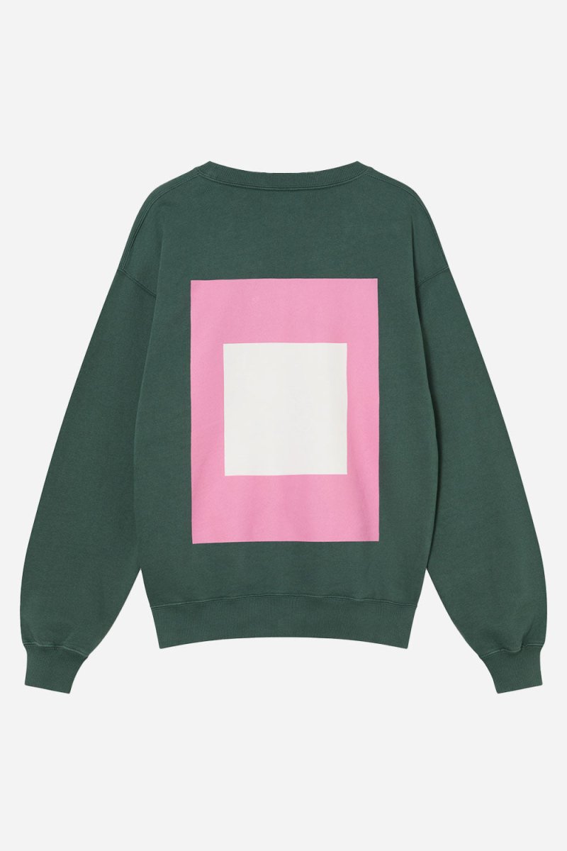 La Paz Xavier Square Sweatshirt (Dark Green) | Sweaters