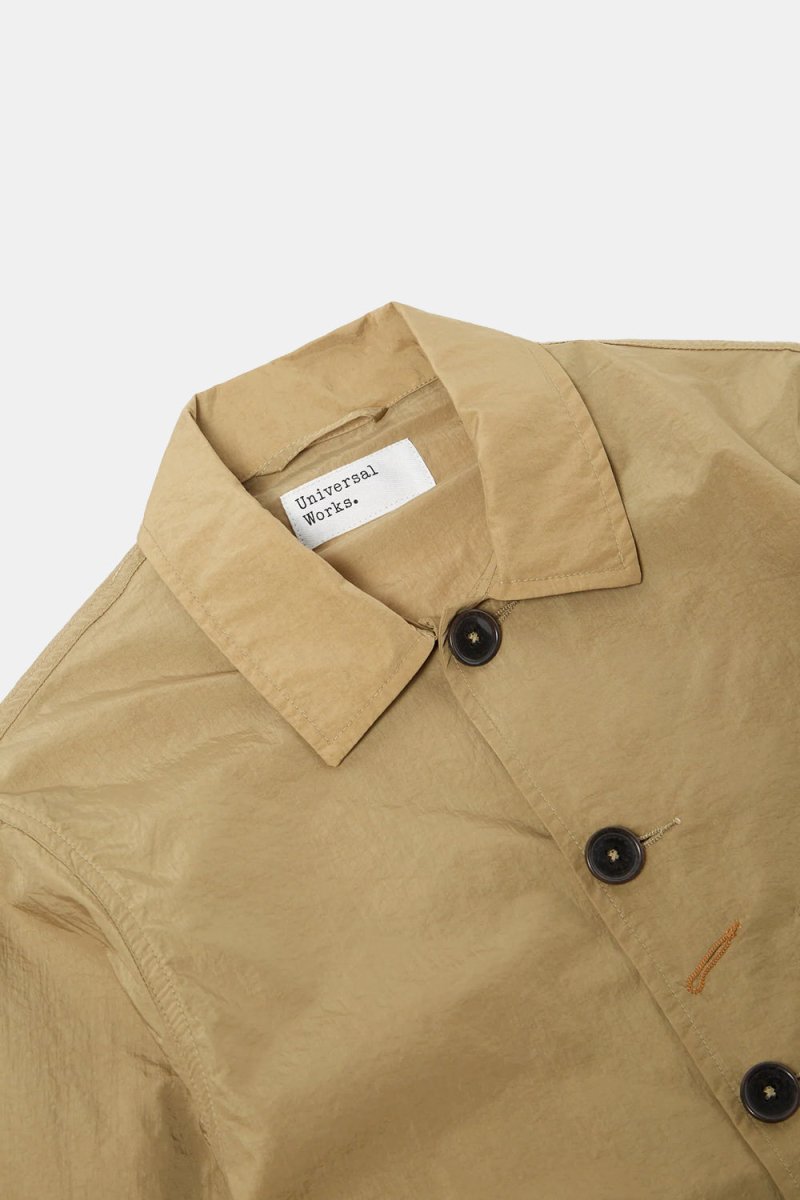 Universal Works Nylon Bakers Chore Jacket (Sand) | Jackets
