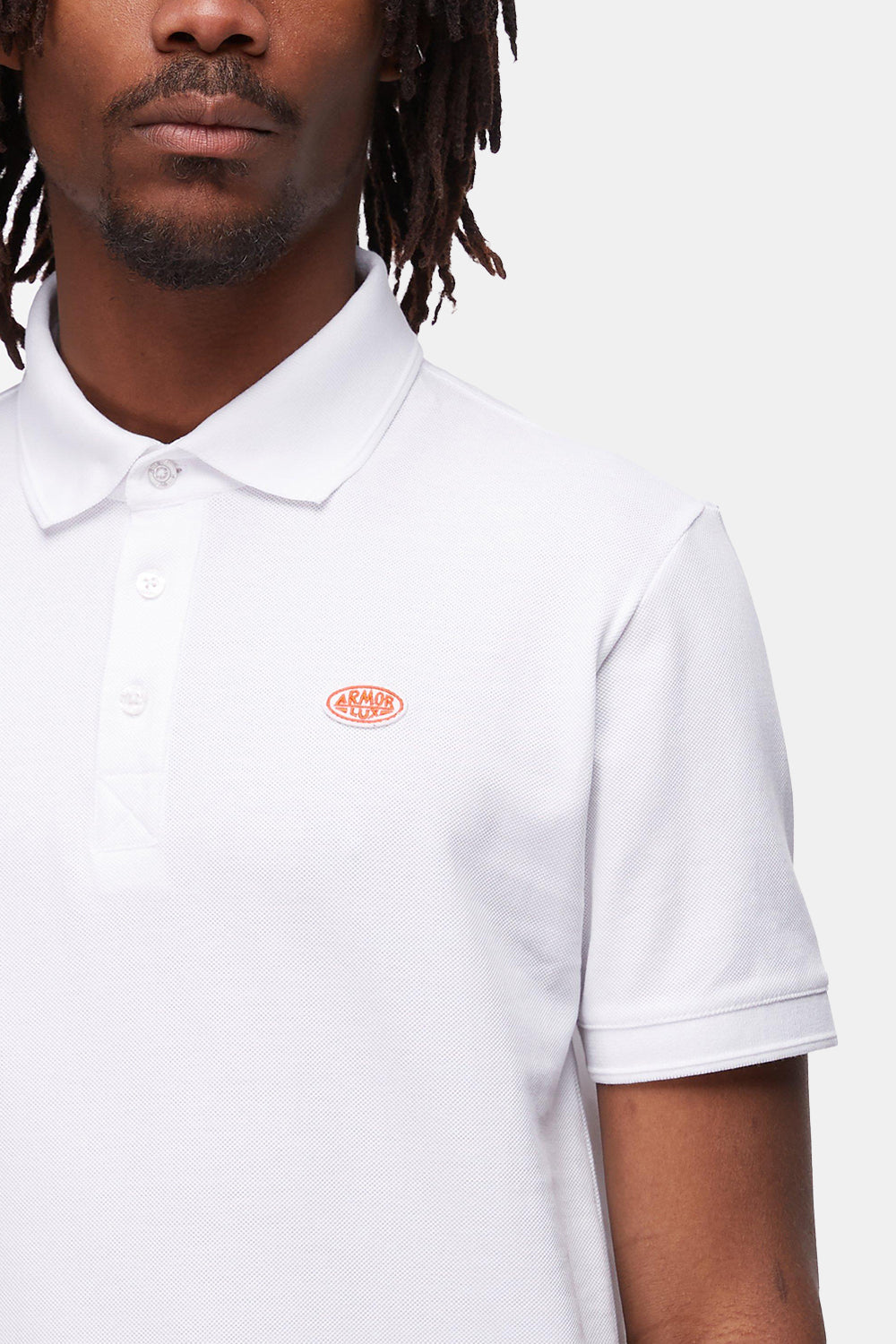 Armor Lux Heritage Short Sleeve Polo (White)