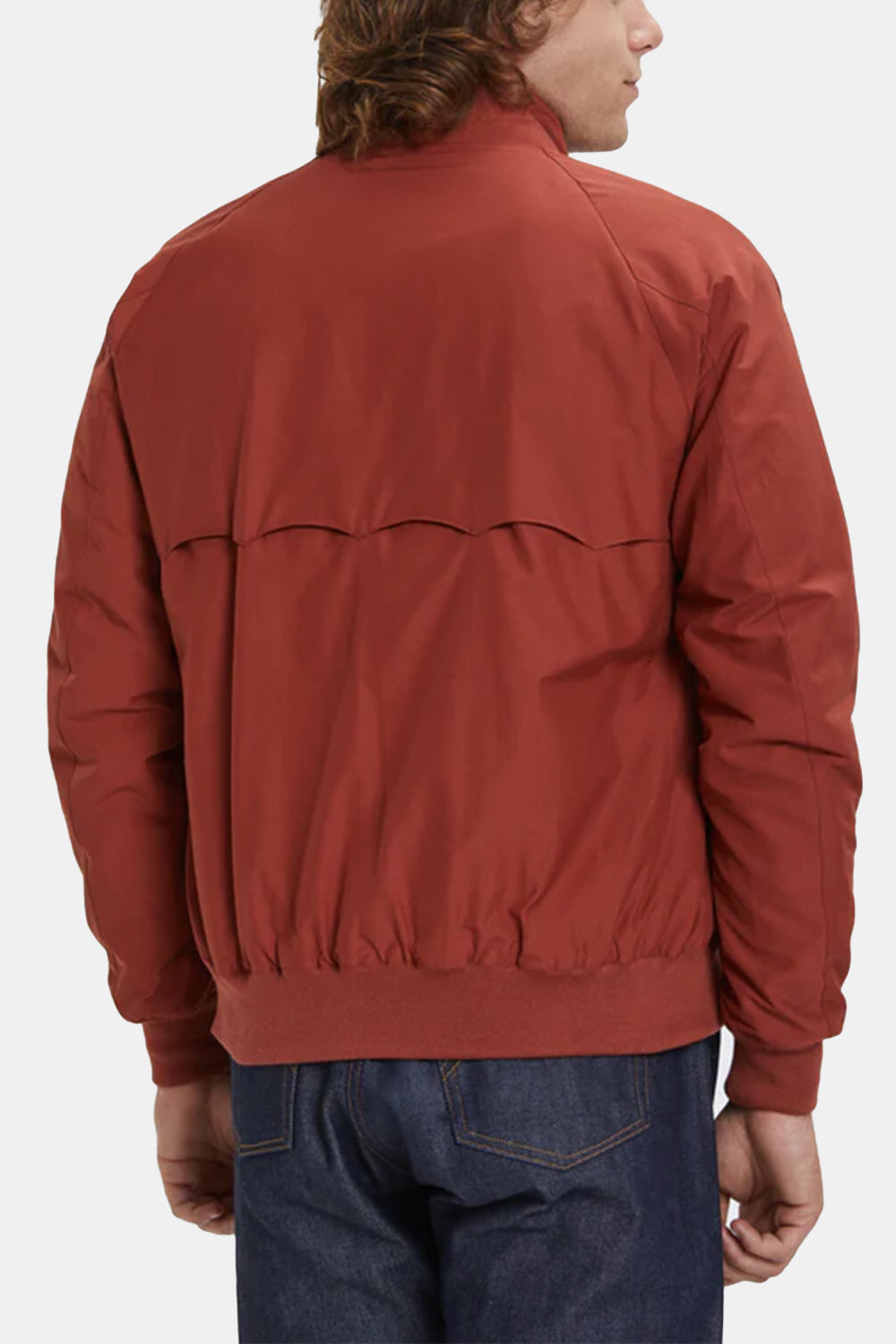 Baracuta G9 Classic Cotton-Blend Harrington Jacket (Brick Red)