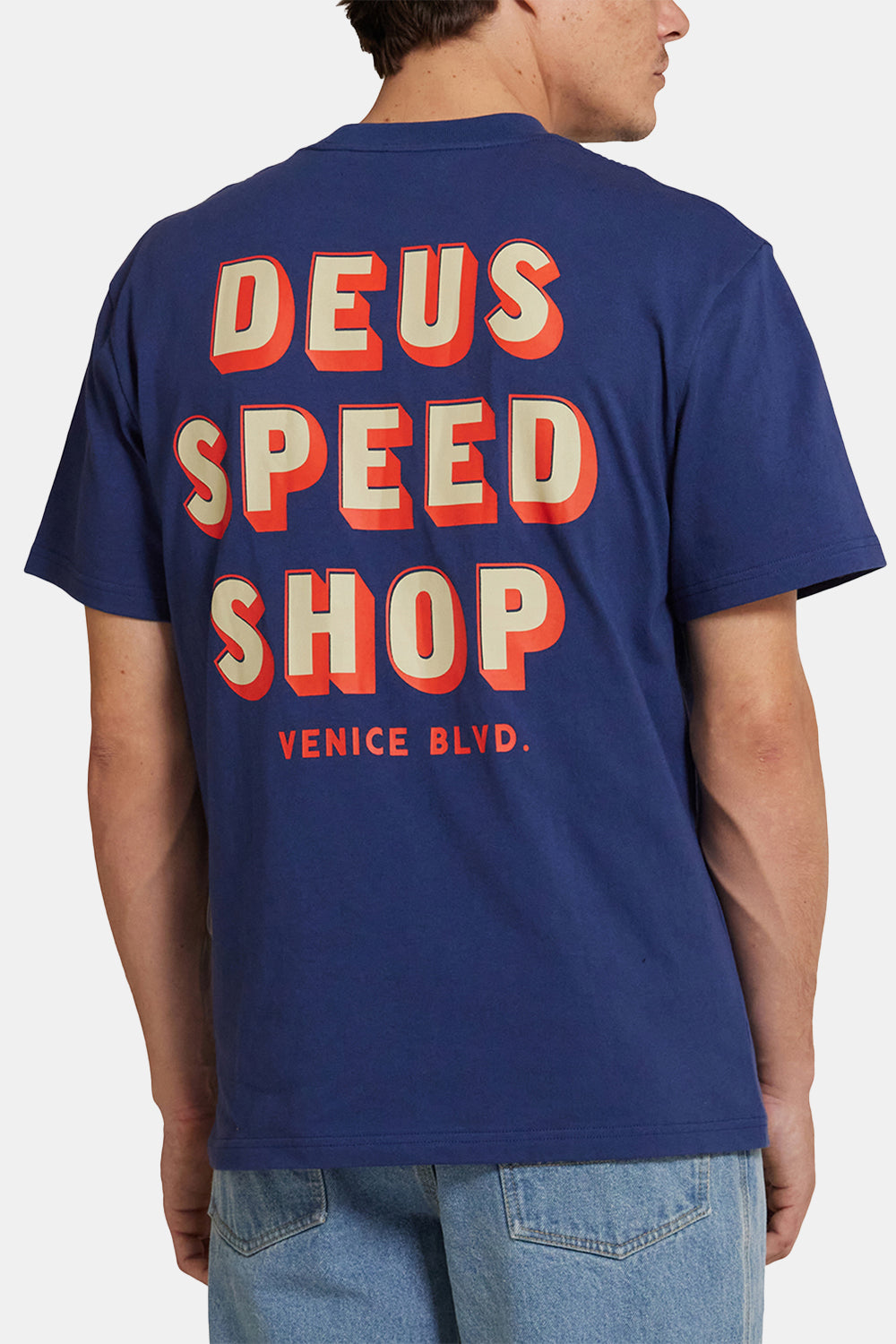 Deus Gaucho Tee Organic Cotton Tシャツ（メカニックブルー）