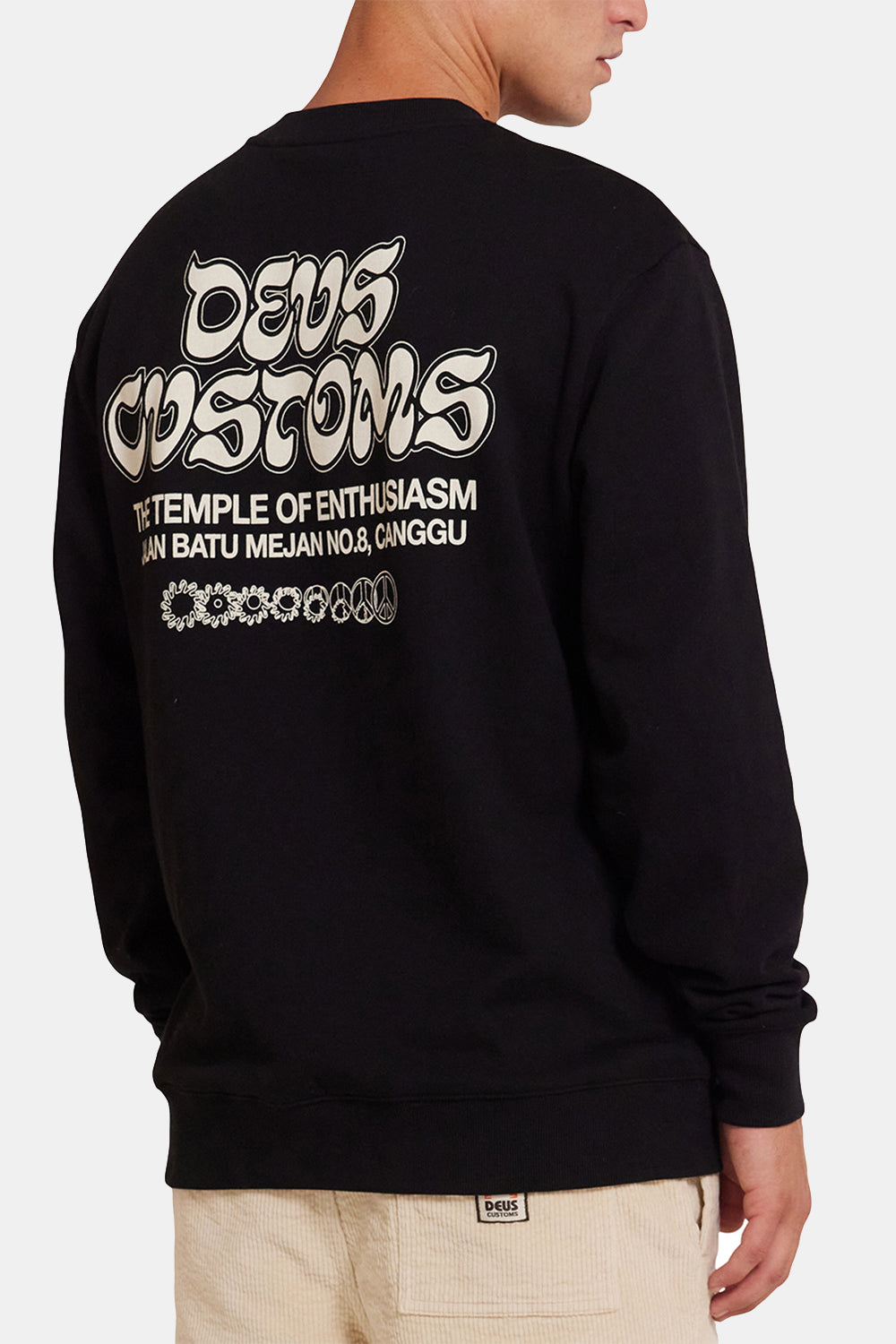 Deus Rinse Wash Crew Sweatshirt（anthracite）