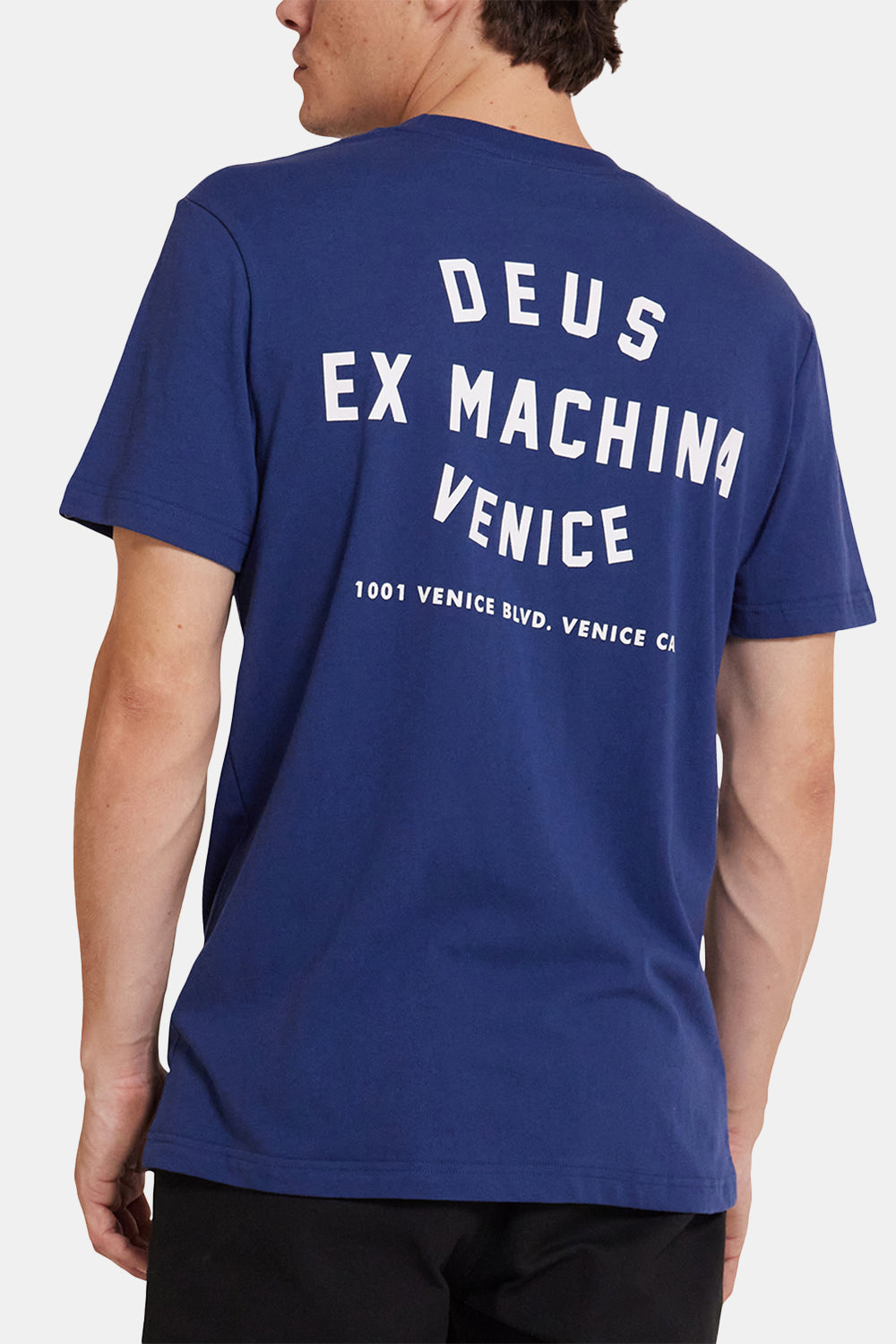 Deus Venice Skull Tee Organic Cotton Tシャツ（メカニックブルー）