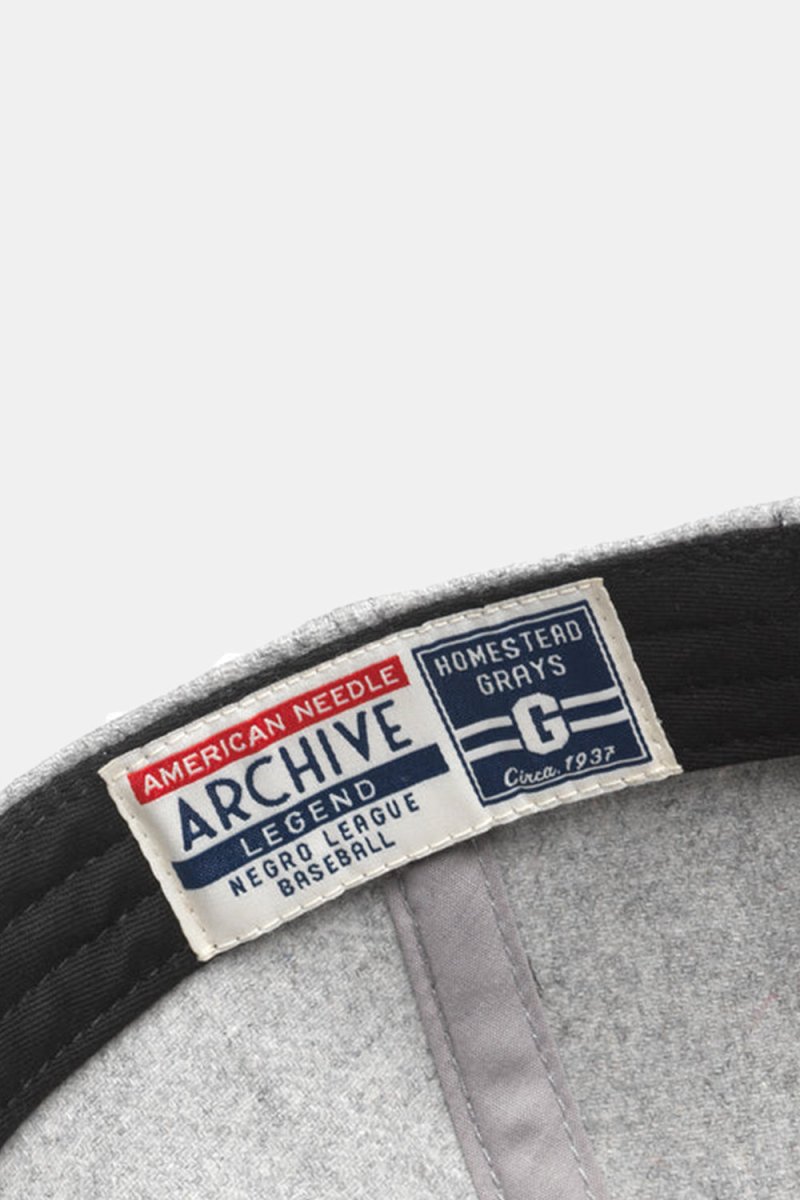 American Needle Homestead Grays Archive Legend Cap (Grey) | Hats