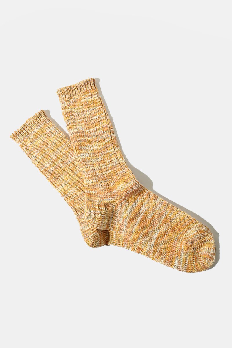 Anonymous Ism 5 Colour Mix Ribbed Crew Socks (Gold) | Socks