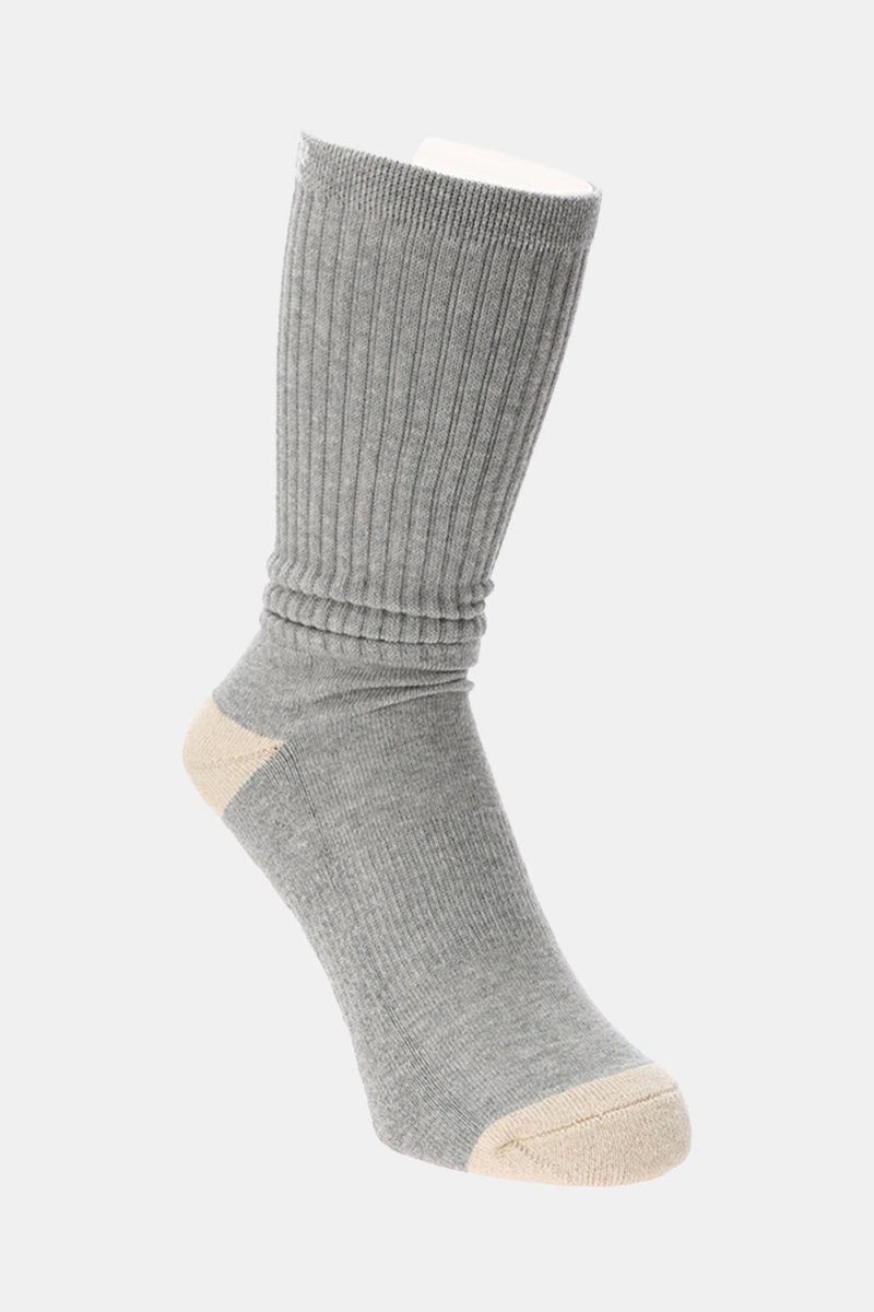 Anonymous Ism GOHEMP OC 2Panel Pile Crew Sock (Grey) | Socks