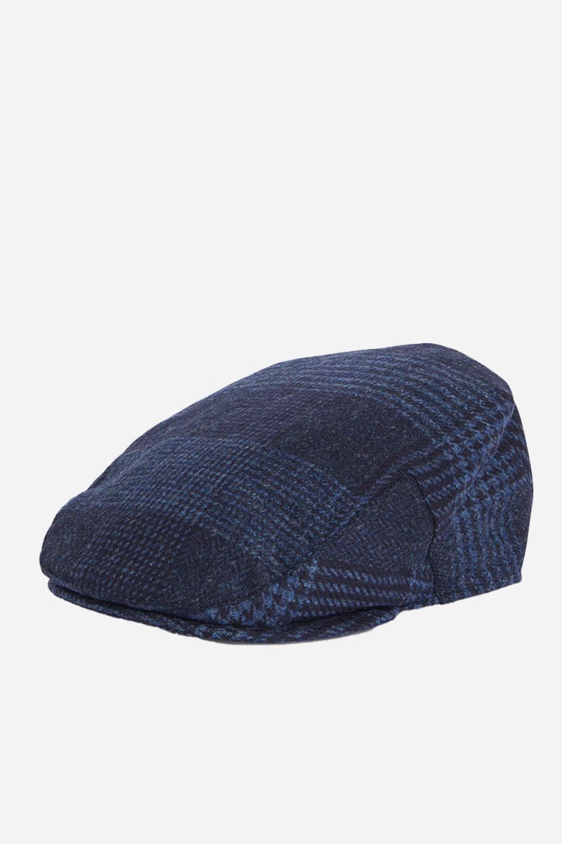 Barbour Deveron Tweed Flat Cap (Navy) | Hats