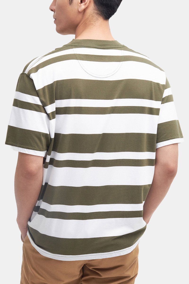 Barbour Friars Stripe T-Shirt (Mid Olive) | T-Shirts