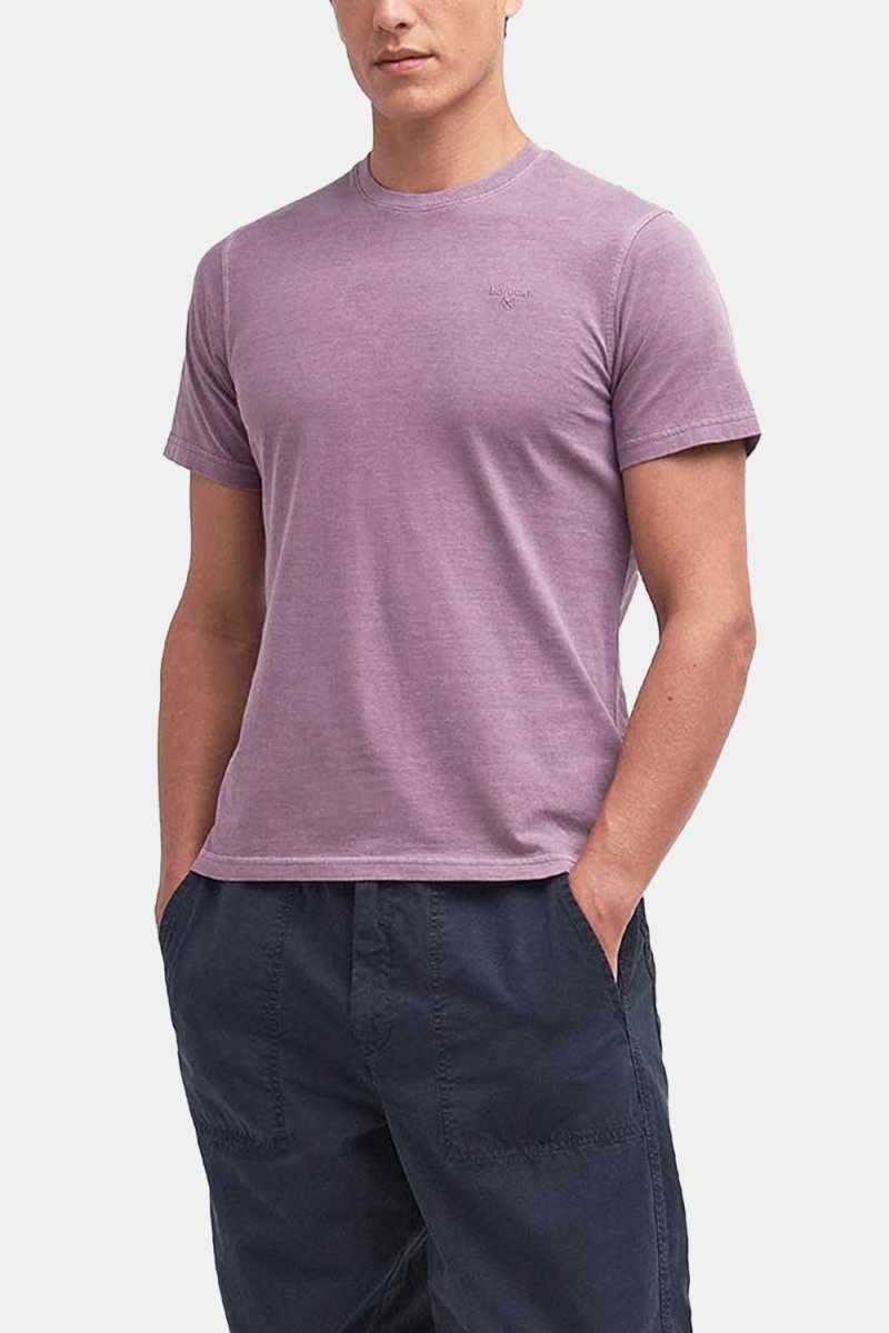 Barbour Garment Dyed T-Shirt (Purple) | T-Shirts