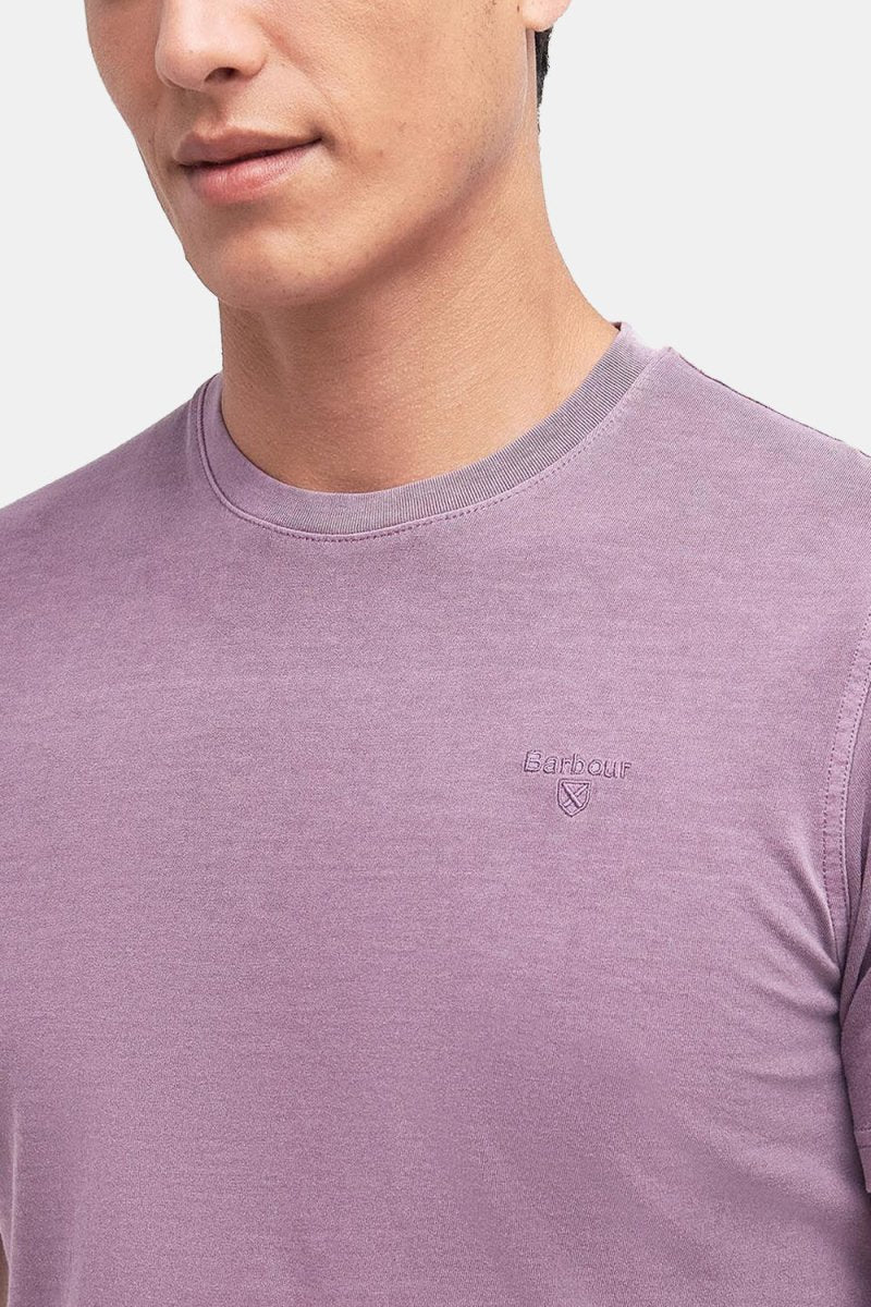 Barbour Garment Dyed T-Shirt (Purple) | T-Shirts