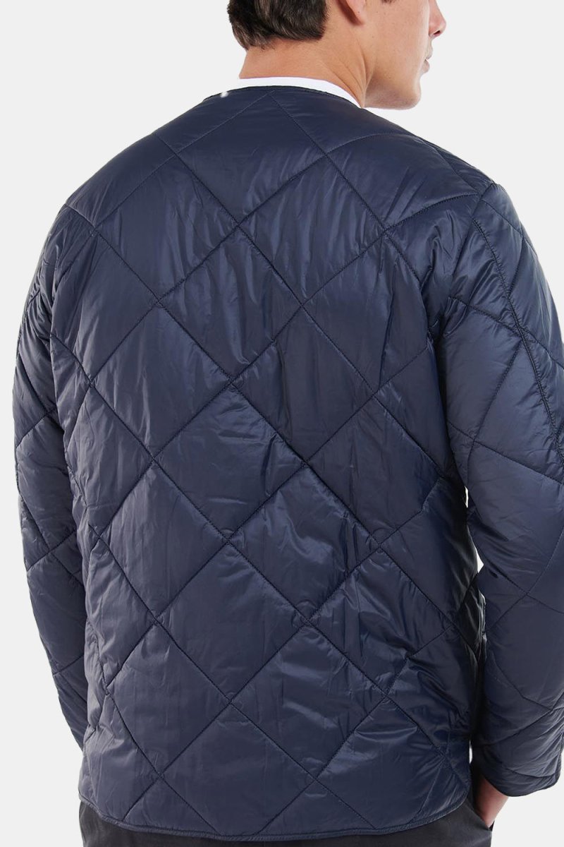 Barbour Liddesdale Quilted Cardigan Jacket (Navy) | Jackets