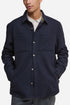 Barbour Marlow テーラード ウール ブレンド オーバーシャ​​ツ (ネイビー マール) |シャツ