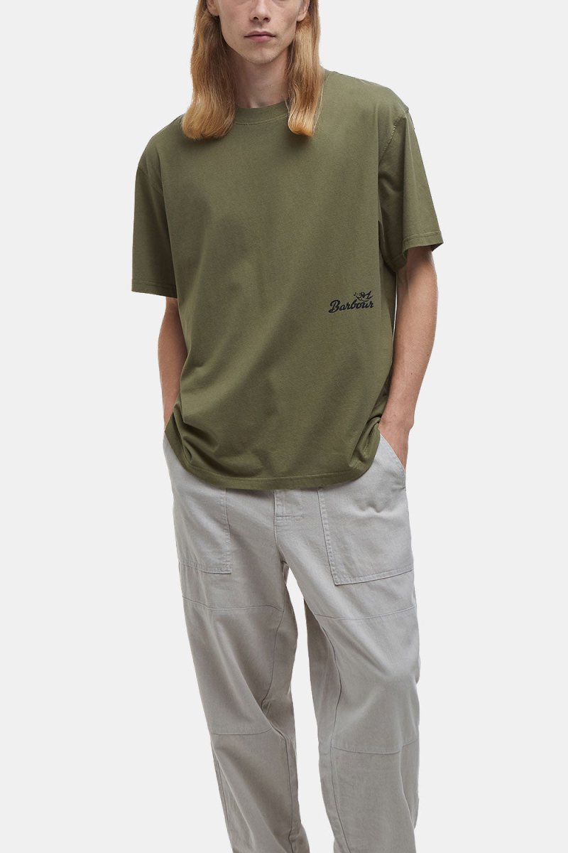 Barbour Regence Oversized T-Shirt (Burnt Olive) | T-Shirts