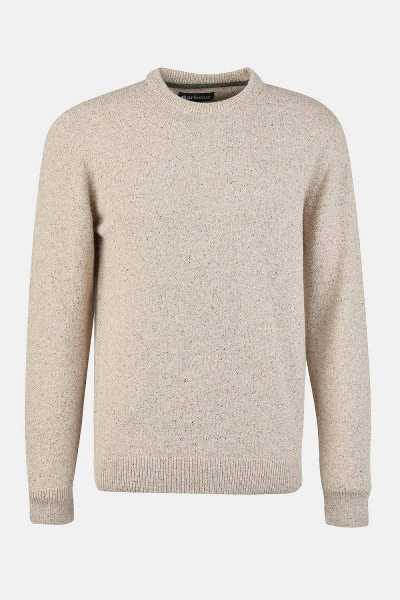 Barbour Tisbury Knitted Crew Sweater (Stone) | Sweaters