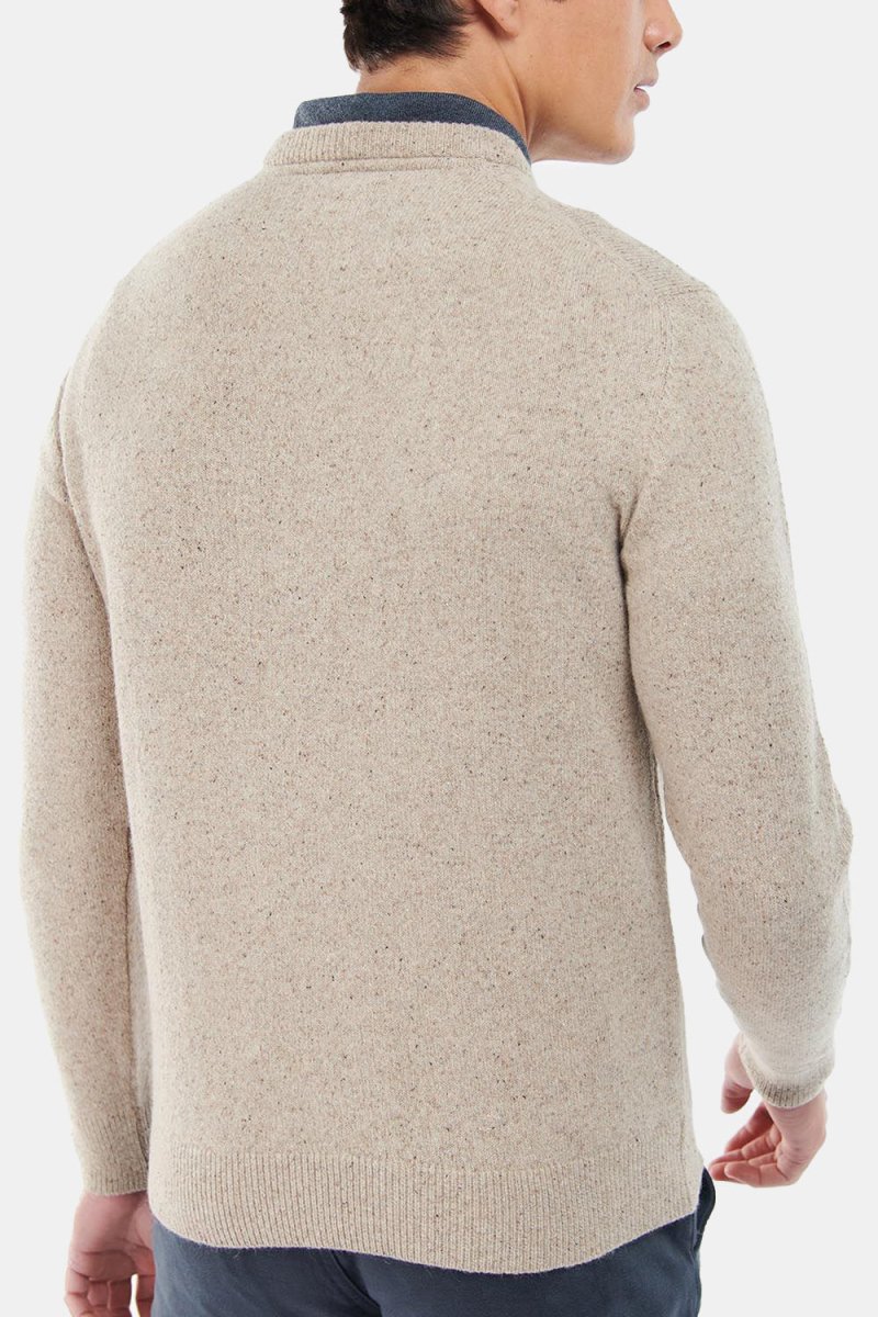 Barbour Tisbury Knitted Crew Sweater (Stone) | Sweaters