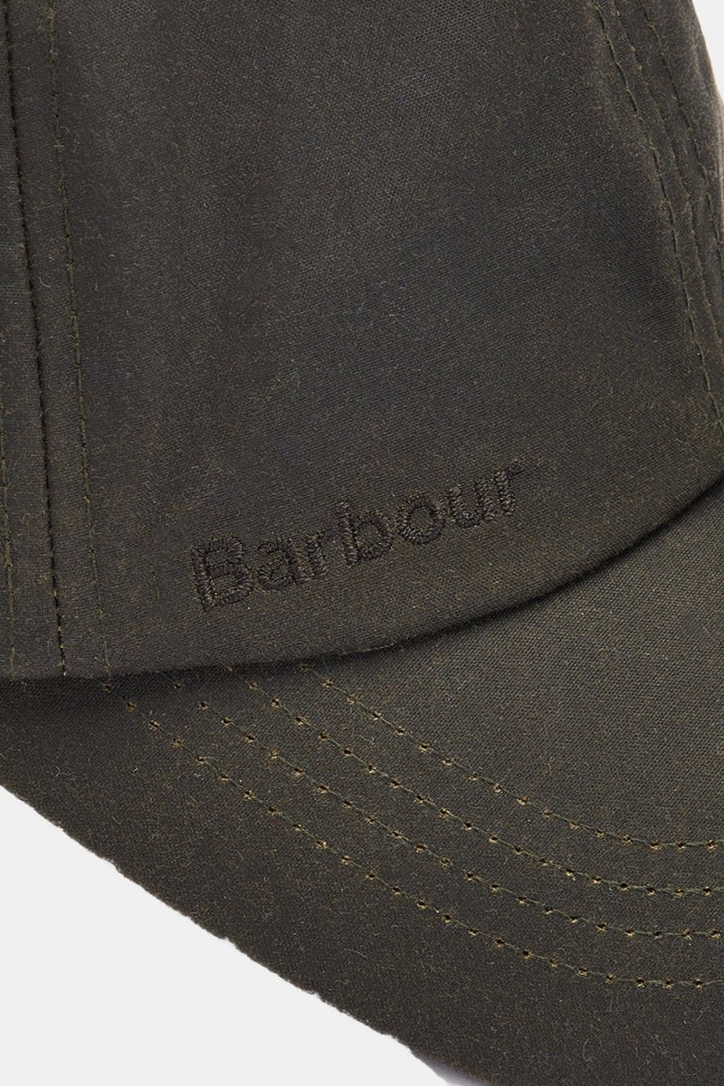 Barbour Wax Sports Cap (Olive) | Hats