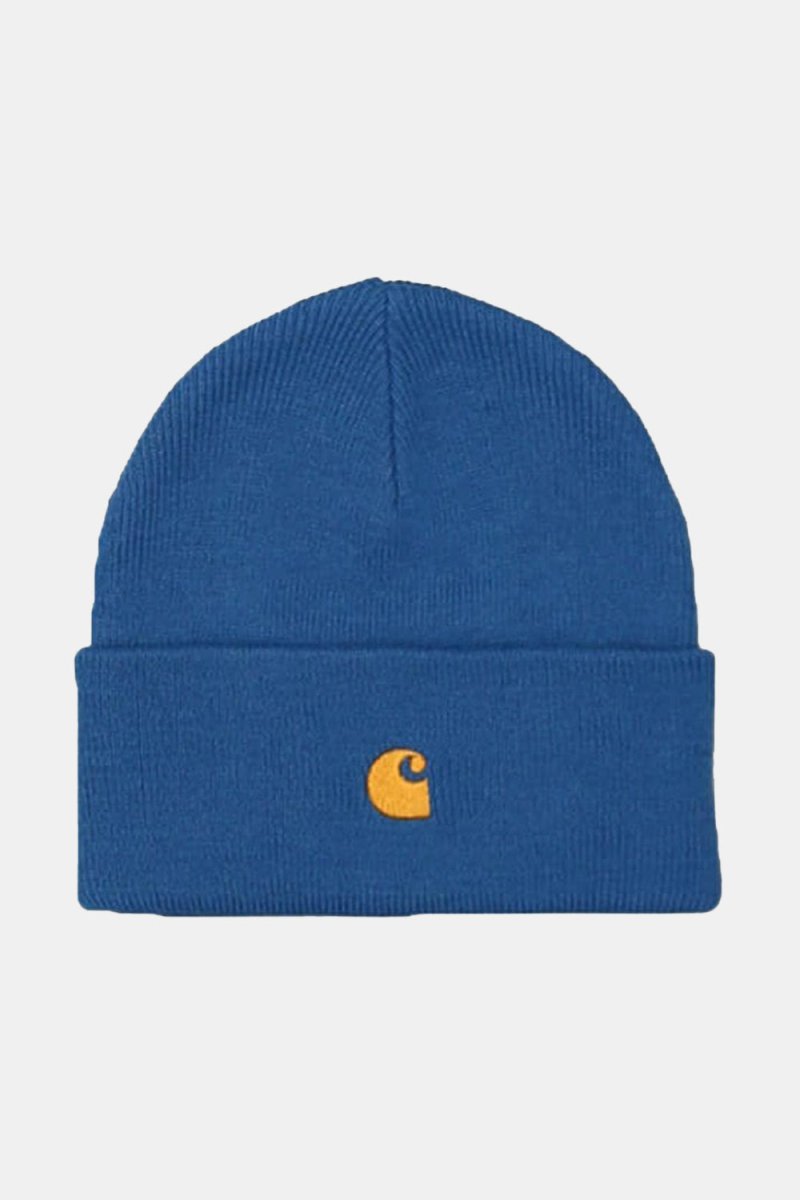 Carhartt WIP Chase Beanie (Skydive Blue & Gold) | Hats